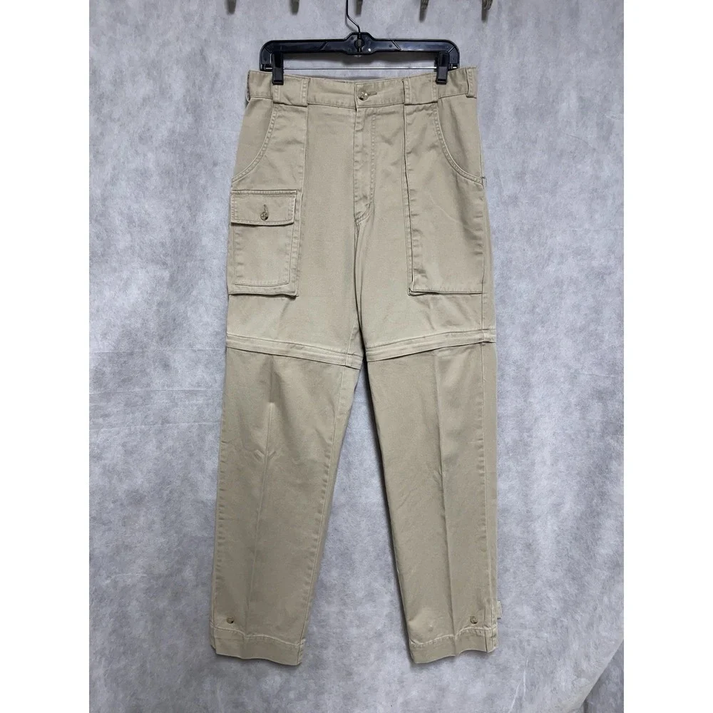 VTG Banana Republic Pants Men's 31X33 Chino Twill Convertible Safari Straight